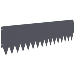 vidaXL Bordure de Pelouse 20 pcs 103 x 30 cm Acier Anthracite