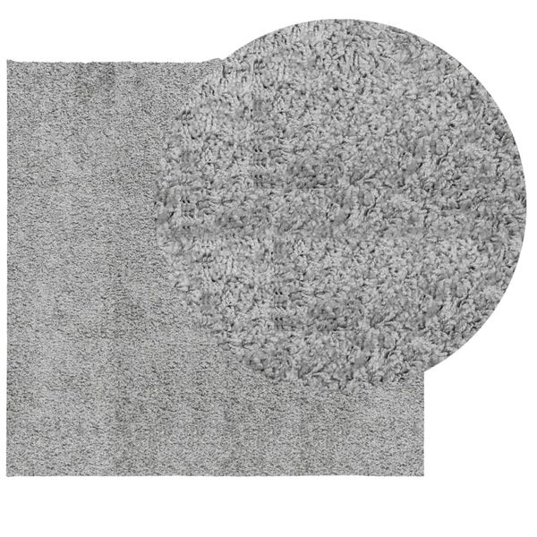 vidaXL Tapis shaggy PAMPLONA poils longs moderne gris 200x200 cm