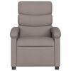 vidaXL Fauteuil de massage inclinable Taupe Tissu