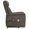 vidaXL Fauteuil de massage Gris foncé Tissu microfibre