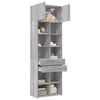 vidaXL Armoire de rangement sonoma gris 70x42,5x225 cm