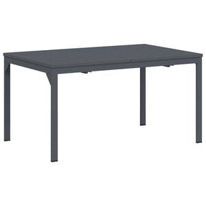 vidaXL Table d'Extension 2 pcs Anthracite 210 x 90 x 73 cm Acier