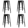 vidaXL Ensemble de bar 5 pcs Blanc et noir