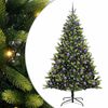 vidaXL Arbre de No&euml;l artificiel en silicone flexible 300 LEDs 180 cm