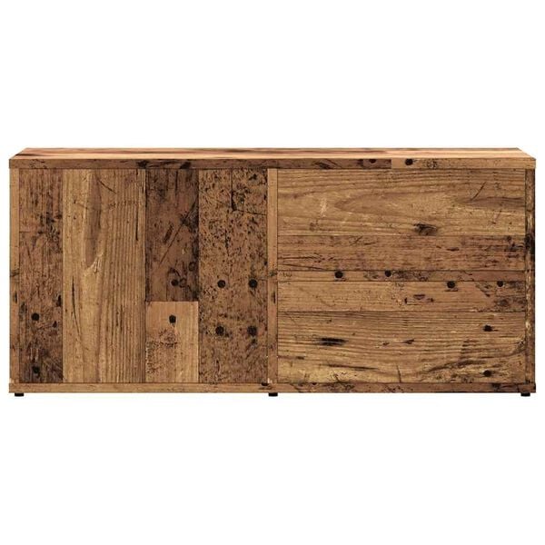 vidaXL Meuble TV vieux bois 80x34x35,5 cm bois d'ing&eacute;nierie