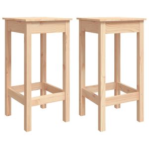 vidaXL Chaises de bar lot de 2 40x40x78 cm bois de pin solide
