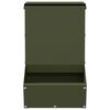 vidaXL Distributeur pour lapins Vert olive 17,5 x 26 x 28,5 cm