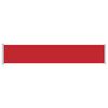 vidaXL Auvent lat&eacute;ral r&eacute;tractable de patio 117x600 cm Rouge
