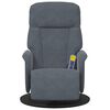 vidaXL Fauteuil de massage inclinable Gris fonc&eacute; 91 x 71 x 105 cm