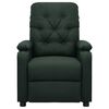 vidaXL Fauteuil de massage Vert fonc&eacute; Tissu