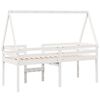 vidaXL Lit haut sans matelas blanc 90x190 cm bois de pin massif