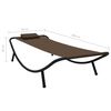 vidaXL Lit de jardin Marron 200x90 cm Acier