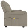 vidaXL Fauteuil de massage inclinable porte-gobelet 4places gris clair