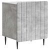 vidaXL Cabinet de chevet Gris b&eacute;ton 43 x 34,5 x 52 cm