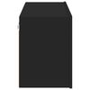 vidaXL Meuble TV mural noir 80x30x41 cm