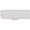 vidaXL Tapis rectangulaire marron fonc&eacute; 60x200 cm bambou