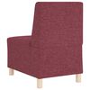vidaXL Unit&eacute; de Sofa Modulaire Sans Accoudoirs 3 pcs Bordeaux