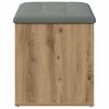 vidaXL Banc de rangement Ch&ecirc;ne artisanal 82x42x45 cm Bois d'ing&eacute;nierie