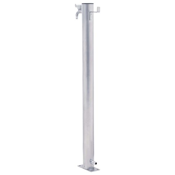 vidaXL Colonne &agrave; eau de jardin 40 cm acier inoxydable rond