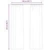 vidaXL Rideaux occultants avec crochets 2 pcs Velours Cr&egrave;me 140x245 cm