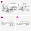 vidaXL Ensemble de canap&eacute;s d'ext&eacute;rieur 9 pcs Naturel et Beige
