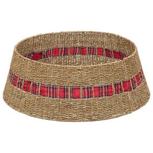 vidaXL Collier de sapin de No&euml;l Rond Naturel Diam. 60 x 22 cm