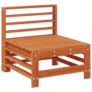 vidaXL Sofa de jardin milieu Pin massif Brun Cir&eacute; 63,5 x 57,5 x 60 cm