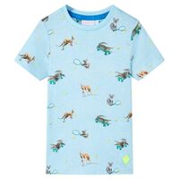 T-shirt pour enfants mélange bleu clair 92