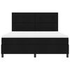 vidaXL Lit &agrave; ressorts avec matelas avec LED Noir 180 x 200 cm tissu