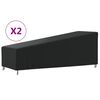 vidaXL Housses de chaise longue 2 pcs 210x80x45/75cm tissu oxford 420D