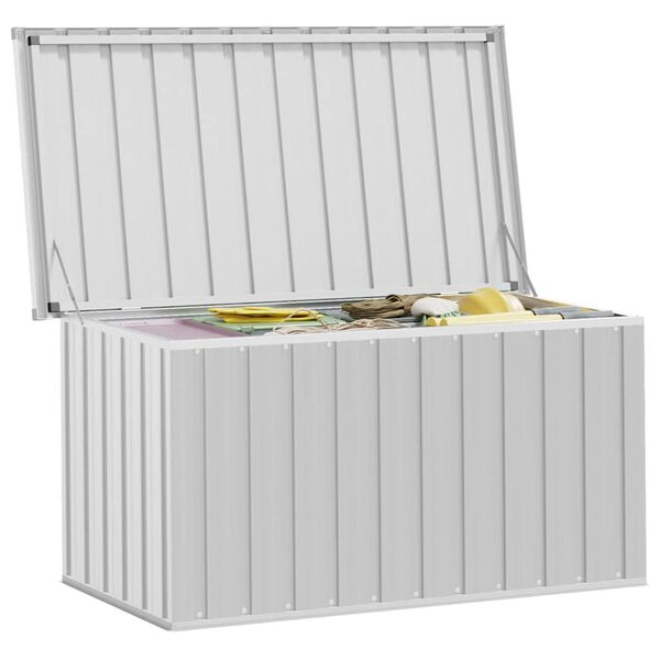 vidaXL Bo&icirc;te de rangement de jardin Gris 129x67x65 cm