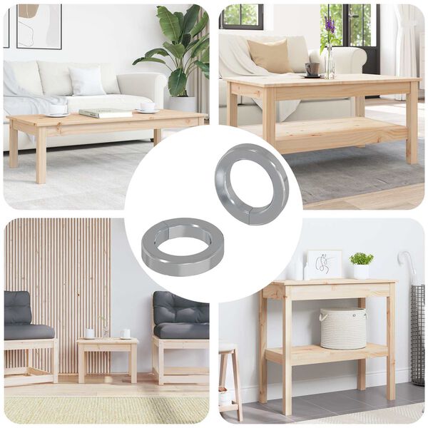 vidaXL Rondelle ressort 2 pcs Blanc 13 x 1 mm Fer