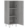 vidaXL Buffet Sonoma gris 34,5x34x90 cm Bois d'ing&eacute;nierie
