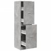vidaXL Armoire d'apothicaire gris b&eacute;ton 40x41x144,5 cm bois ing&eacute;nierie