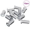 vidaXL Vis 12 pcs Argent&eacute; M6 x 12 mm Fer