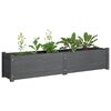 vidaXL Lits surélevés de jardin 2 pcs Gris 150x31x31 cm Bois de sapin