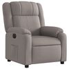 vidaXL Fauteuil inclinable &eacute;lectrique Taupe Tissu