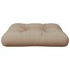 vidaXL Coussin de palette taupe 60x61,5x10 cm tissu