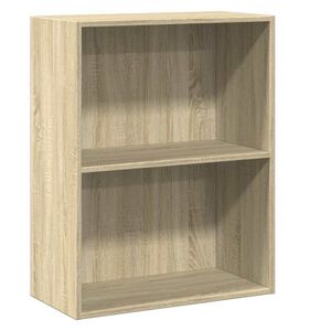 vidaXL Biblioth&egrave;que &agrave; 2 niveaux ch&ecirc;ne sonoma bois d'ing&eacute;nierie