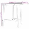 vidaXL Table de Jardin Marron 78 x 46 x 75 cm Bois d'acacia massif