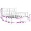 vidaXL Cadre de lit sans matelas bois de pin massif