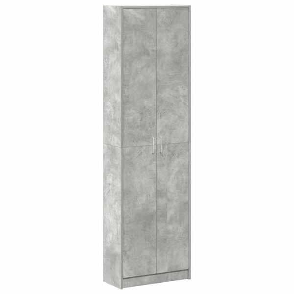 vidaXL Armoire Gris b&eacute;ton 55 x 25 x 189 cm Bois d'ing&eacute;nierie