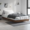 vidaXL Cadre de lit sans matelas ch&ecirc;ne marron 90x200cm bois ing&eacute;nierie