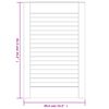 vidaXL Portes d'armoire à persiennes 4 pcs 61,5x39,4 cm pin massif