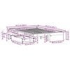 vidaXL Cadre de lit sans matelas blanc 140x190 cm bois de pin massif