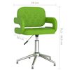 vidaXL Chaise pivotante de salle &agrave; manger Vert Similicuir