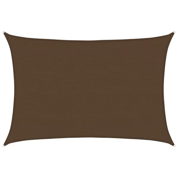 vidaXL Voile d'ombrage 160 g/m² Marron 5x6 m PEHD