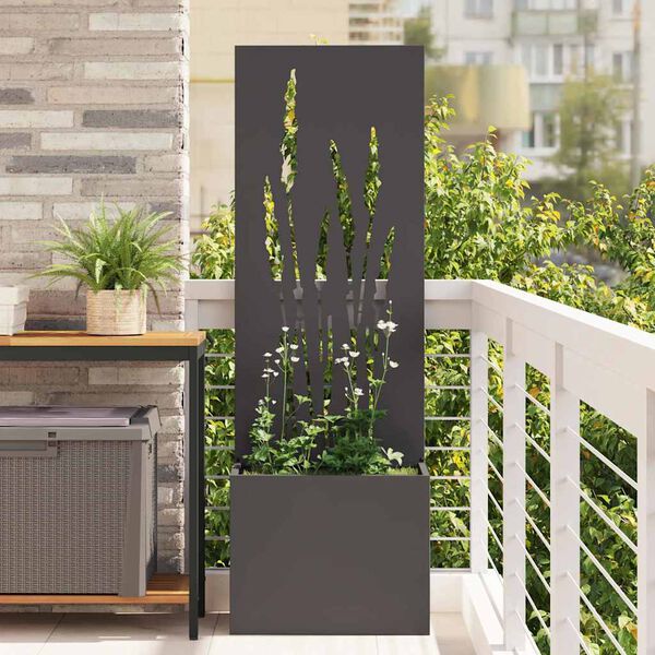 vidaXL &Eacute;cran de confidentialit&eacute; de jardin Fretwork Noir 50 x 140 cm