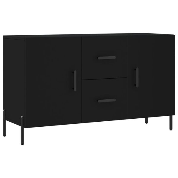 vidaXL Buffet noir 100x36x60 cm bois d'ingénierie