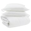 vidaXL Ensemble de Duvet avec oreiller 3 pc Blanc Plume de canard